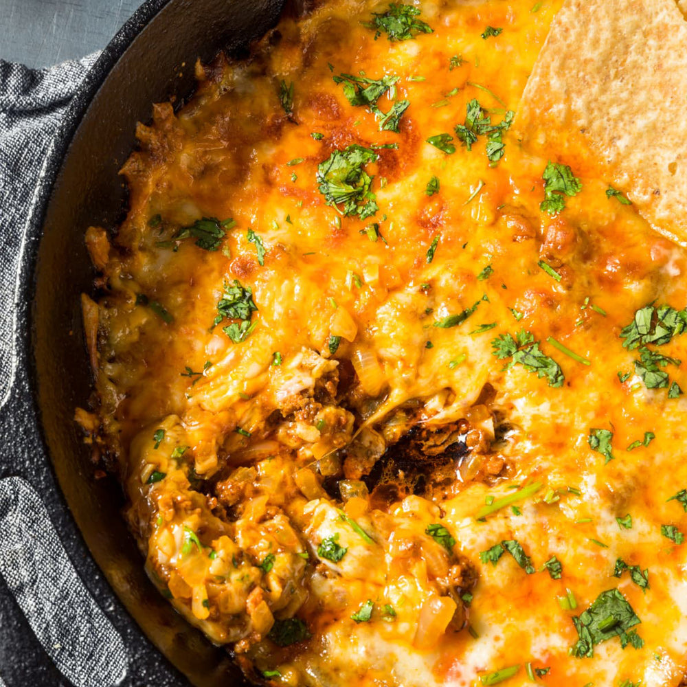 Ground Garlic Sausage & Rotel Dip